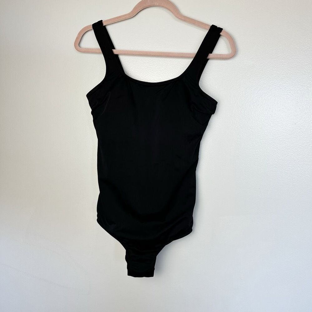 Lands' End Black Tank Style One-Piece size 8L